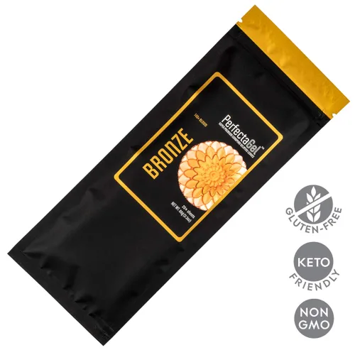 Miniatura 2 de PerfectaGel Hojas de gelatina de bronce (140 flores) - 20 hojas