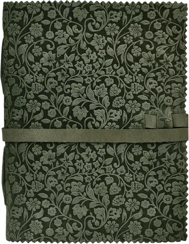 Miniatura 2 de LEATHER VILLAGE Diario de Cuero con Relieve Floral para Mujeres y Hombres - 200 Páginas, 6"X4"(A6), Aqua - Libro de Sombras, Diario de Viaje