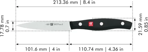 Miniatura 4 de ZWILLING Twin Signature - Juego de cuchillos alemanes afilados de 2 piezas, fabricado en una fábrica alemana propiedad de la empresa con acero