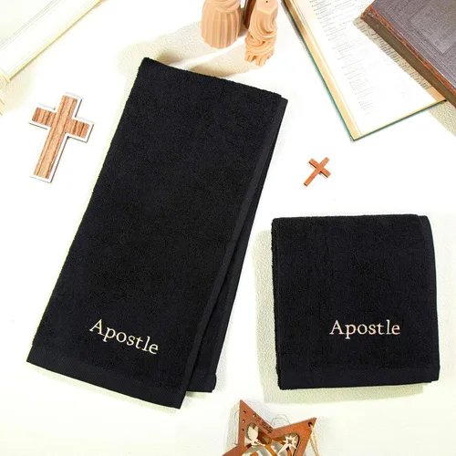 Miniatura 4 de Buryeah 2 Piezas Toallas de Mano Pastor Toallas de Mano Bordadas Cristianas Regalos de Apreciación para el Clero de la Iglesia Cristiana para el Día