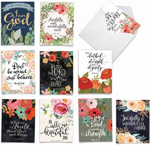 Miniatura 11 de The Best Card Company TBCC_NH_AM_ED_OC_B_INSPIRATION - Lote de 10 tarjetas en blanco inspiradoras de 10 x 13 cm