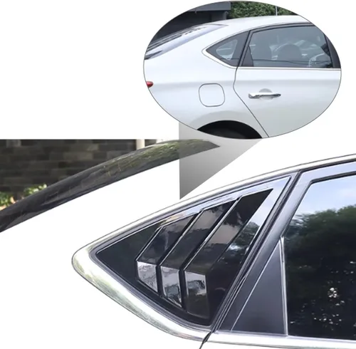 Miniatura 2 de para Nissan Sentra 2013-2019 Accesorios Exteriores Deportivos Persianas de Ventanas Laterales Traseras del Coche Rejillas de Ventilación Cubiertas