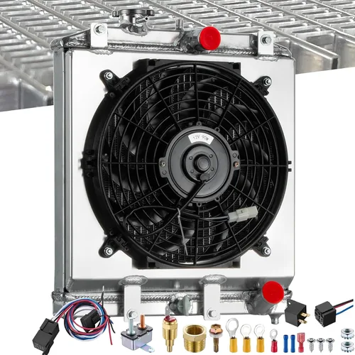 Radiador compatible con Honda Civic 1992-2000 1.5L 1.6L L4 Gas y Acura Integra 1994-2001 1.8L L4 Gas, radiador de aluminio completo de 2 filas +