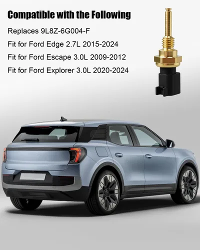 Miniatura 5 de Sensor de temperatura de la culata del refrigerante del motor apto para Ford Edge 2.7L Escape 3.0L Explorer 3.0L F-150 Fusion Lincoln MKX MKZ