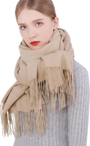 Miniatura 5 de RIIQIICHY - Bufandas grandes, cálidas y suaves de invierno para mujer, chales de pashmina, accesorio envolvente para vestidos de noche
