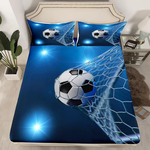 Miniatura 21 de Feelyou, juego de sábanas ajustadas con temática de construcción, niños, dinosaurios de dibujos animados, juego de ropa de cama para niños, Multi 37