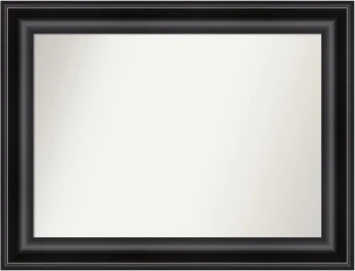 Miniatura 574 de Amanti Art Espejo personalizado, espejo de baño negro puente, espejo de pared o espejo de tocador de baño sobre el fregadero (26 x 26 pulgadas)