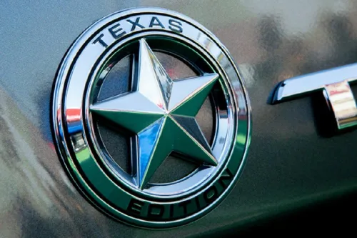 Miniatura 4 de Muzzys Juego de dos) Texas Edition Star Chrome y Black Round Emblema de escudo universal de 3 pulgadas para Tundra, Tacoma, F150, Silverado, Titán