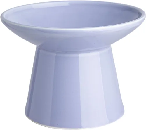 Miniatura 12 de Cuencos de Cerámica Extra Anchos Elevados de 6.2 Pulgadas para Gatos, Juego de Cuencos de Comida y Agua para Gatos Mayores Grandes y Perros Blanco-4