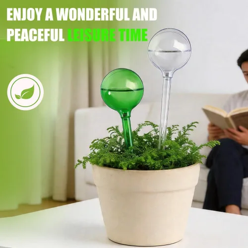 Miniatura 7 de Yahpetes Globo de riego automático Globos de riego de plantas Bombillas de riego de plástico Waterer Flower Water Drip Irrigationdevice Sistema