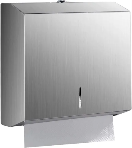 Miniatura 15 de Dispensador de toallas de mano triple para baño, dispensador de toallas de papel plegable en C, montaje en pared con instalación adhesiva sin