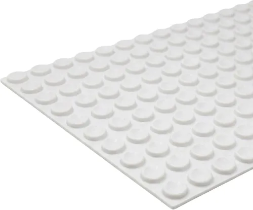 Miniatura 6 de Topes de puerta de goma autoadhesivos empotrados y protectores de pared de 0.500 pulgadas (0.500 in) x 0.140 pulgadas (0.138 in) - 5.000 piezas/caja