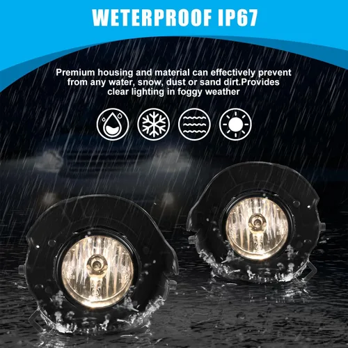 Miniatura 2 de CPW Luces antiniebla compatibles con Nissan Pathfinder 2005 2006 2007 2008 2009 2010 2011 2012 [Frontier 2005-2009] Luces antiniebla de conducción
