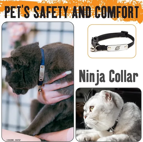 Miniatura 5 de Collares de gato separables Naruto para gatos niña y niño Accesorios y regalos oficialmente licenciados de Naruto Shippuden Hidden Leaf Village