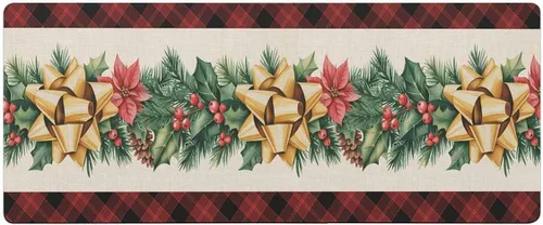 Miniatura 7 de Tapete de baño de pino de Navidad para bañera, antideslizante, de secado rápido y absorbente, de tierra de diatomeas, tapete de cocina, tapete