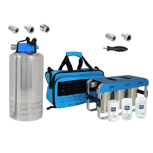 Miniatura 9 de Unidad de filtración de agua GoBluTech R2 + suavizador de agua (paquete), propiedad de veteranos estadounidenses
