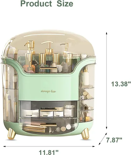 Miniatura 6 de Omeily Organizador de Maquillaje Grande Mejorado Organizador de Tocador de Encimera Organizador de Cosméticos Caja de Almacenamiento de Maquillaje