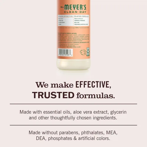 Miniatura 4 de Mrs. Meyer's Clean Day - Detergente líquido para platos con aroma a geranios, fórmula biodegradable, 16 fl oz.