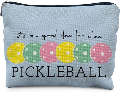 Miniatura 10 de Regalos de Pickleball para Mujeres RYYCDOI, Bolsa de Maquillaje de Pickleball Estuche Cosmético, Accesorios de Pickleball para Mujeres