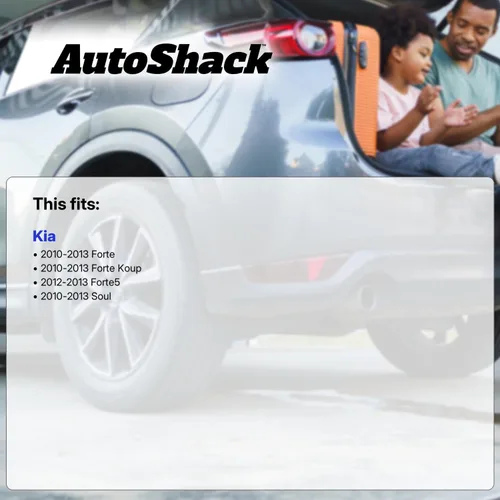 Miniatura 2 de AutoShack 10.31" (262 mm) Rotores de Freno Traseros Sólidos Recubiertos de Reemplazo para 2010-2013 Kia Soul 2010-2013 Kia Forte Juego de 2 Piezas