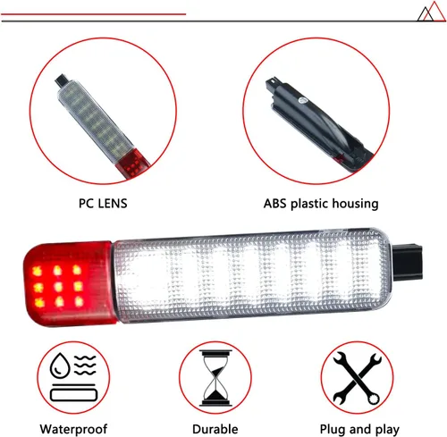 Miniatura 4 de 4 luces LED para panel de puertas interiores compatibles con Chevy Silverado GMC C/K, Sierra 1500 2500 3500, Suburban, Avalanche, Hum-mer H2 Yukon 4