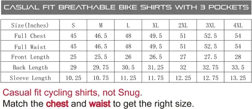 Miniatura 5 de CEROTIPOLAR Camiseta de ciclismo de ajuste holgado para hombre, 3 bolsillos traseros, transpirable, de secado rápido