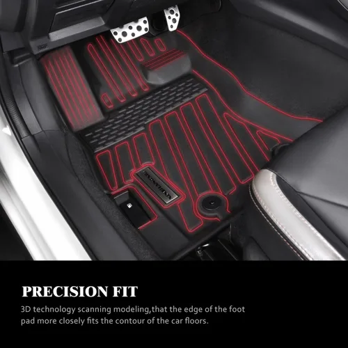 Miniatura 4 de Alfombrillas compatibles con Subaru Crosstrek 2018-2023 / Subaru Impreza 2017-2023, forro de piso de TPE para todo tipo de clima, antideslizante