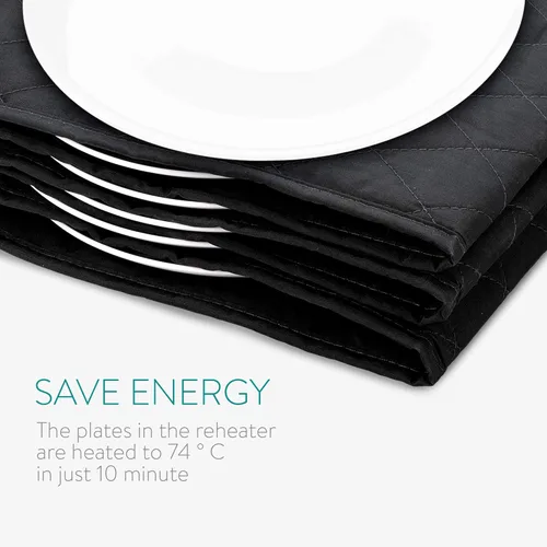 Miniatura 4 de Navaris Calentador Eléctrico de Platos - 10 Bolsillos de Calentamiento de Manta para Platos de Cena a 165 Grados en 10 Minutos - Diseño Plegable