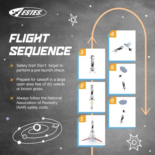 Miniatura 6 de Estes 2198 Blue Origin New Shepard - Kit de construcción de cohetes para principiantes a partir de 10 años