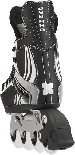 Miniatura 5 de Bladerunner by Rollerblade Dynamo Jr - Patines en línea de hockey ajustables, color negro y rojo, patines en línea