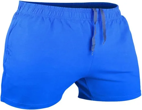 Miniatura 18 de Muscle Alive Pantalones cortos de correr para hombre con bolsillos, ropa atlética, algodón de rizo francés con 3 o 5 pulgadas