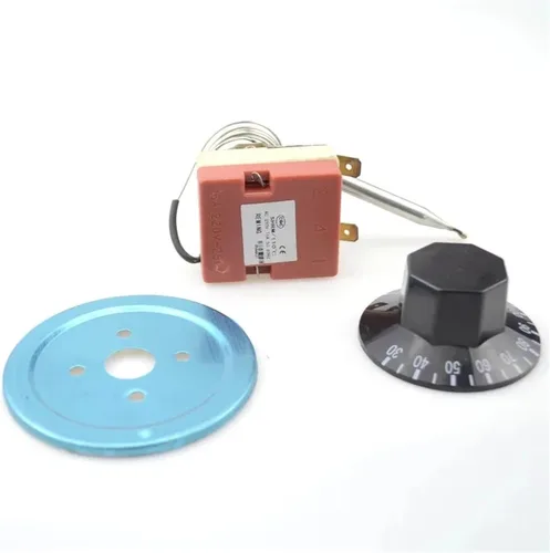 Miniatura 3 de 1pc 30-110 degree Celsius Adjustable NC Temperature Switch Capillary Thermostat 16A with 2 terminals temperature rotary switch