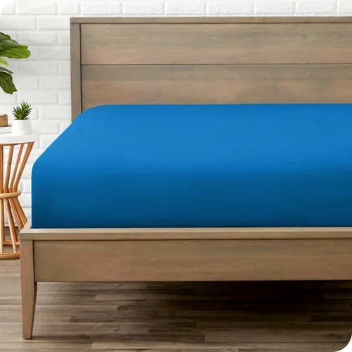 Miniatura 45 de Bare Home - Sábana bajera de microfibra 1800 muy suave y sin arrugas, para colchones altos tamaño matrimonial, color azul claro 13 - Azul claro