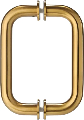 Kolet Manija de puerta de ducha, manija de puerta de ducha de cristal de centro a centro, acero inoxidable 304, compatible con vidrio de 1/4 a 1/2