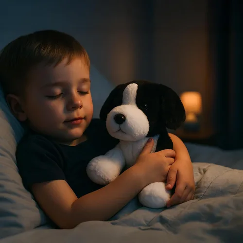 Miniatura 7 de WEIGEDU Peluche de perro pastor Beagle blanco y negro Border Collie, juguetes de peluche para niños y niñas, bebé, cumpleaños, Pascua