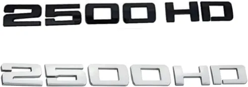 Miniatura 5 de 2 insignias de calcomanías 3D de 2500HD 2500HD (negro)