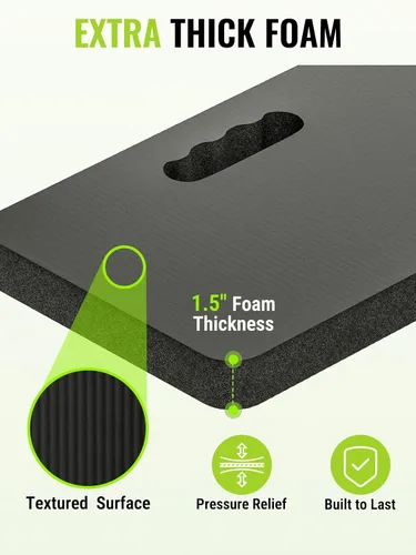 Miniatura 6 de WORKPRO Almohadilla de rodillas extra gruesa, amortiguación de espuma suave para la rodilla, alfombrilla grande de espuma para arrodillarse
