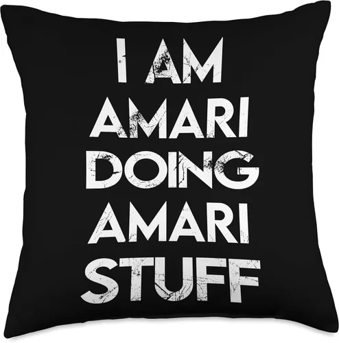 Miniatura 5 de Amari's Apparel Name Forename Day Amari Stuff - Almohada de 16 x 16 pulgadas, multicolor