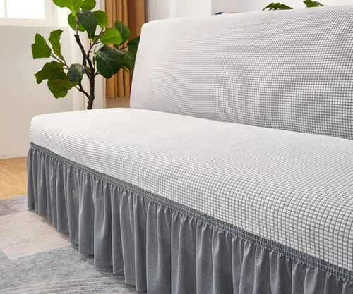 Miniatura 4 de Funda para sofá, funda de sofá sin brazos, protector elástico para sofá cama con falda, funda de futón para sala de estar, protector de muebles