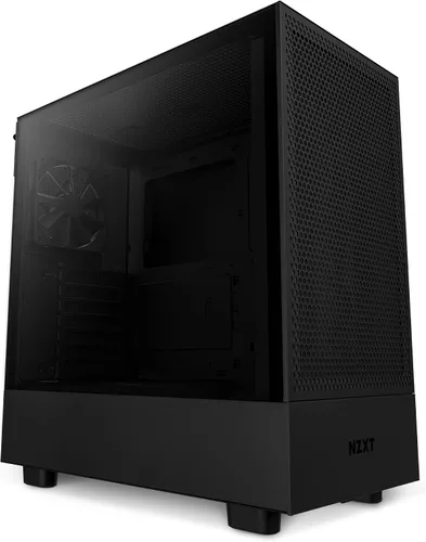 Miniatura 12 de NZXT H5 Flow Estuche compacto ATX para juegos de PC, torre media, alto flujo de aire, panel frontal perforado, panel lateral de vidrio templado