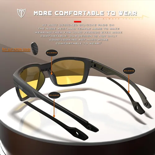 Miniatura 5 de ATTCL Gafas de sol deportivas polarizadas para hombre con protección UV400 para conducir, pescar y actividades al aire libre Gafas de conducción