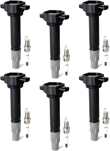 Miniatura 12 de Paquete de 5 bobinas de encendido UF575 y bujías de iridio compatibles con Audi A3 2004-2013, A4 2005-2016 y Volkswagen Jetta 2005-2015, Tiguan