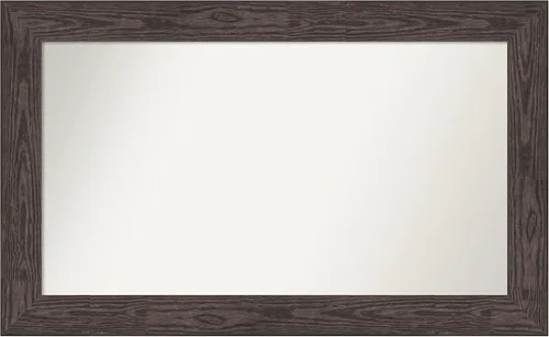 Miniatura 458 de Amanti Art Espejo personalizado, espejo de baño negro puente, espejo de pared o espejo de tocador de baño sobre el fregadero (26 x 26 pulgadas)
