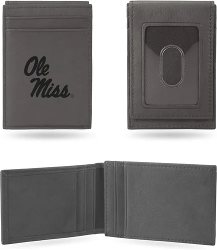 Miniatura 21 de Cartera de bolsillo frontal grabada con láser NCAA - Compacta/Cómoda/Delgada