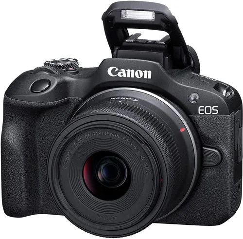 Miniatura 8 de Canon Cámara sin espejo EOS R100 con lente de 0.709-1.772 in (6052C012) + filtros + software fotográfico Corel + bolsa + tarjeta de 64 GB + batería