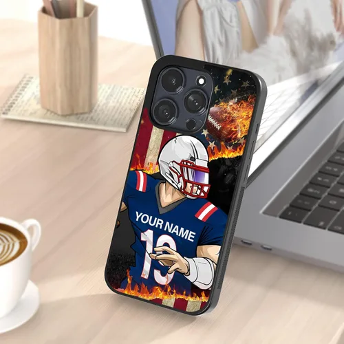 Miniatura 4 de Fundas de teléfono con nombre personalizado, diseño divertido para niños y hombres para iPhone 11 12 13 14 15 16 Pro Max Plus Mini Xr Xs para New