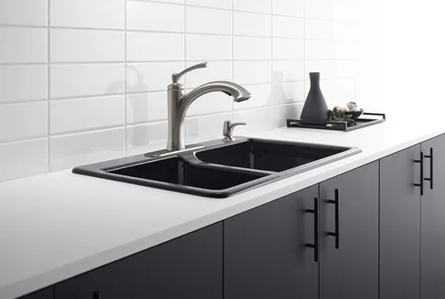 Miniatura 2 de Kohler K-R16399-SD-CP Elliston - Grifo para fregadero de cocina