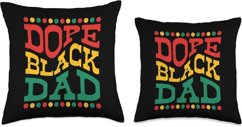 Miniatura 3 de Dope Black Dad African American Father Black History Month Throw Pillow