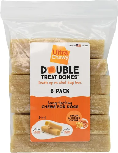 Miniatura 11 de Ultra Chewy Sabores de mantequilla de maní, pollo, tocino y queso: golosinas de larga duración fabricadas en Estados Unidos para razas grandes