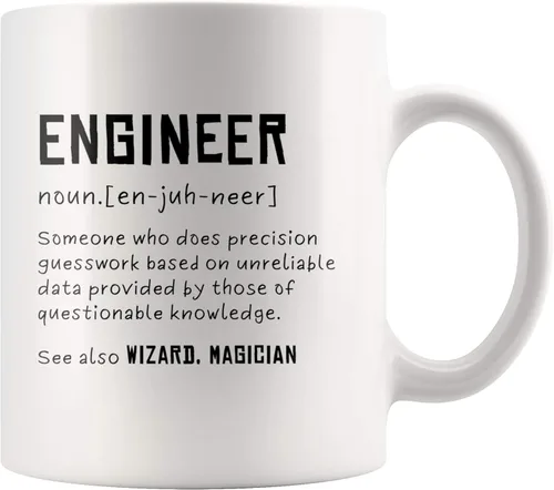 Miniatura 9 de Panvola Engineer Definition Someone Who Does Precision Funny Engineer Gifts for Engineering Students Teachers Computer Civil Mechanical Electrical